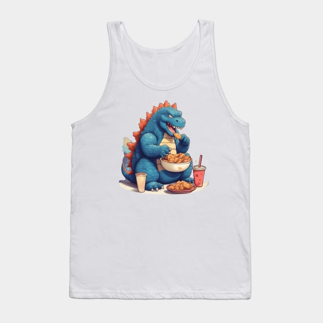 Godzilla cheating day Tank Top by Aceplace Design